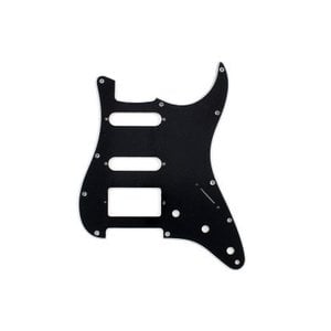 Allparts Allparts - Stratocaster Pickguard - 3-Ply - HSS - Black