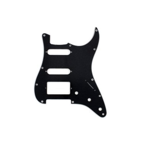 Allparts Allparts - Stratocaster Pickguard - 3-Ply - HSS - Black