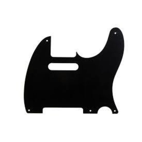 Allparts Allparts - 1 ply - Telecaster Pickguard - 5 hole - Black