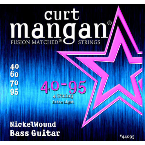 Curt Magnan Curt Mangan - Bass Nickel Wound Extra Light Bass Set 40-95 Curt Magnan Curt Mangan - Bass Nickel Wound Extra Light Bass Set 40-95