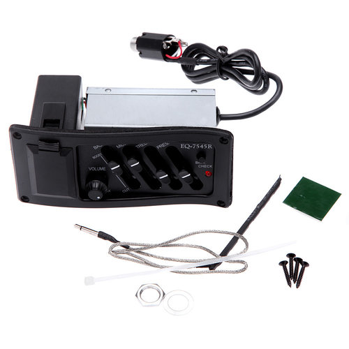 Allparts Allparts - Piezo Pickup - Active 3-Band EQ with Battery Box Allparts Allparts - Piezo Pickup - Active 3-Band EQ with Battery Box