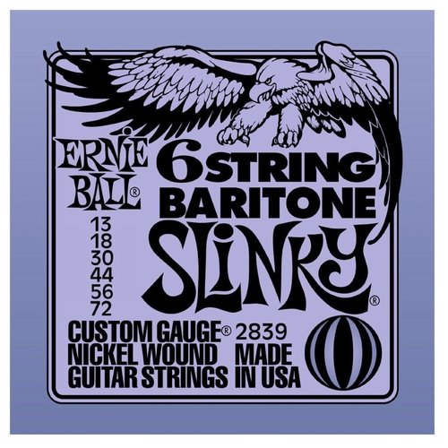 Ernie Ball Ernie Ball - Baritone Electric 6 String - 13-72 Ernie Ball Ernie Ball - Baritone Electric 6 String - 13-72