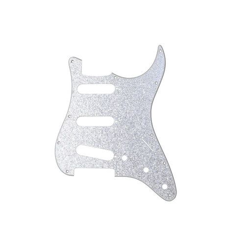 Allparts Allparts -  Stratocaster Pickguard - SSS - Silver Sparkle