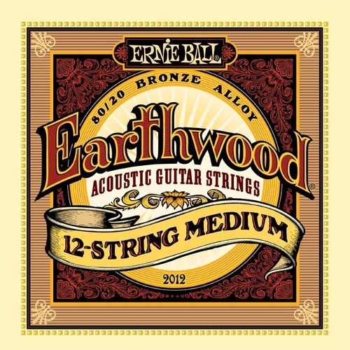 Ernie Ball Ernie Ball - Earthwood 12 String Medium - 80/20 Bronze Ernie Ball Ernie Ball - Earthwood 12 String Medium - 80/20 Bronze