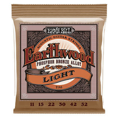Ernie Ball Ernie Ball - Earthwood Light -Phosphor Bronze - 11-52 Ernie Ball Ernie Ball - Earthwood Light -Phosphor Bronze - 11-52