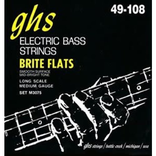 GHS GHS - Bass Brite Flat - MEDIUM - 49-108 GHS GHS - Bass Brite Flat - MEDIUM - 49-108
