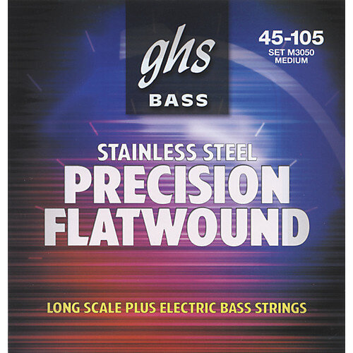 GHS GHS - Bass Precision Flatwound - MEDIUM - 45-105 GHS GHS - Bass Precision Flatwound - MEDIUM - 45-105