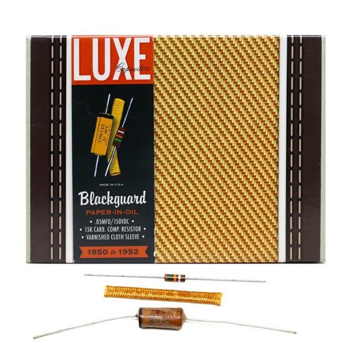 Luxe Capacitors Luxe Capacitors - Blackguard Paper in Oil - '50 - '52 Luxe Capacitors Luxe Capacitors - Blackguard Paper in Oil - '50 - '52