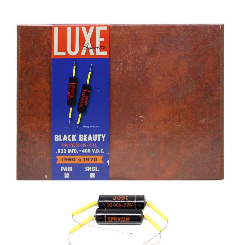 thumbnail image 2 of 2 NOS Sprague Black Beauty Capacitors - .002 Uf 600V, Vintage .0022 Substitutes 2 of 13