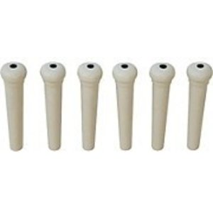 Allparts Allparts - Acoustic Bridge Pin - Dotted - White - EACH