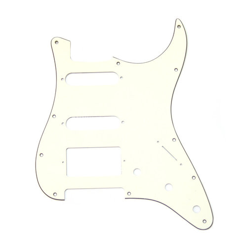 Allparts Allparts - 3ply Stratocaster Pickguard - HSS - 11 hole - Parchment Allparts Allparts - 3ply Stratocaster Pickguard - HSS - 11 hole - Parchment
