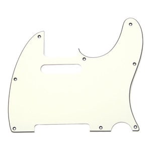 Allparts Allparts  - 3 ply- Telecaster Pickguard - 8 hole - Parchment