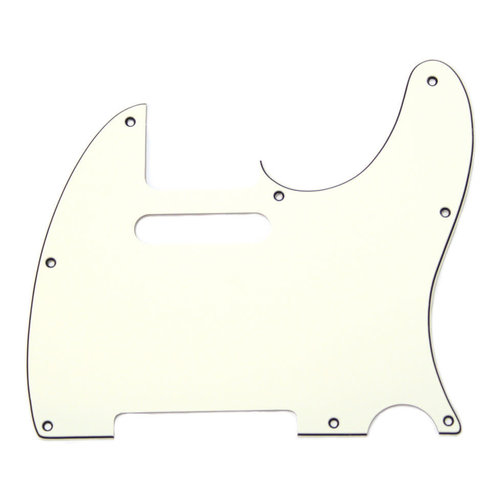Allparts Allparts - 3 ply- Telecaster Pickguard - 8 hole - Parchment Allparts Allparts - 3 ply- Telecaster Pickguard - 8 hole - Parchment