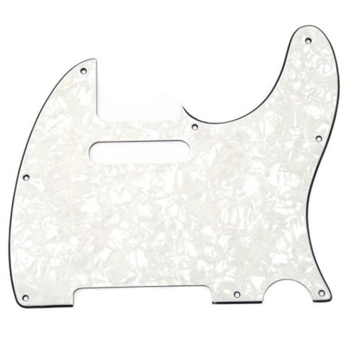 Allparts Allparts - 3 ply - Telecaster Pickguard - 8 hole - Pearloid