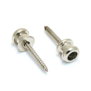 Allparts Allparts - Economy Strap Buttons - For Schaller System - Set of 2 - Nickel