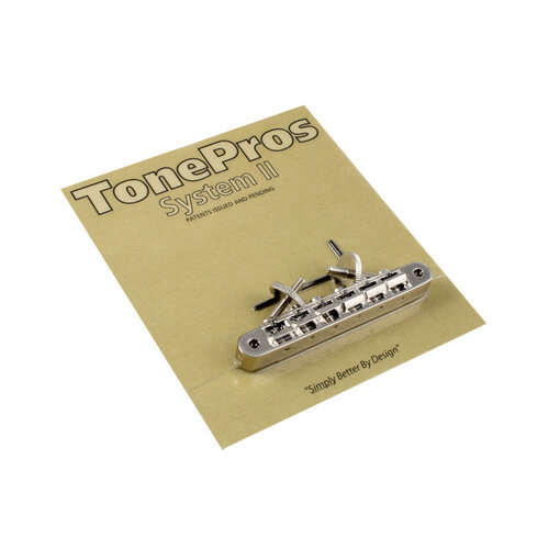 Allparts Allparts - Tone Pros AVR2-N Old Style Tunematic Bridge Nickel Allparts Allparts - Tone Pros AVR2-N Old Style Tunematic Bridge Nickel