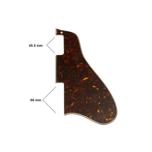 Allparts Allparts - 3-Ply - Long Pickguard for Gibson ES-335 - Tortoise Allparts Allparts - 3-Ply - Long Pickguard for Gibson ES-335 - Tortoise