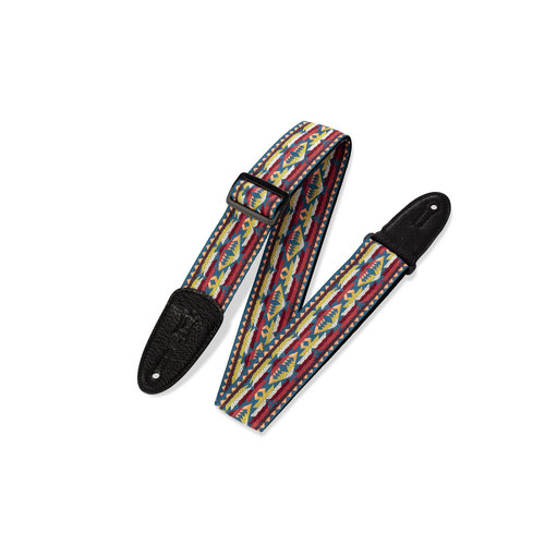 Levy's Leathers Levy's - 2" 60's Hootenanny Jacquard Weave Guitar Strap - M8HT-22 Levy's Leathers Levy's - 2" 60's Hootenanny Jacquard Weave Guitar Strap - M8HT-22