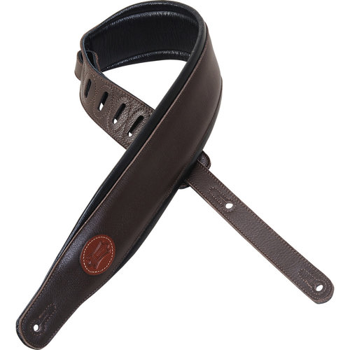 Levy's Leathers Levy's - 3" Garment Leather Guitar Strap- MSS2-DBR