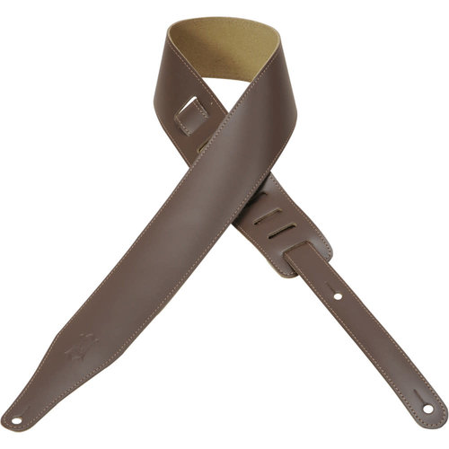 Levy's Leathers Levy's - 2 1/2″ Leather Guitar Strap - DM17-BRN Levy's Leathers Levy's - 2 1/2″ Leather Guitar Strap - DM17-BRN