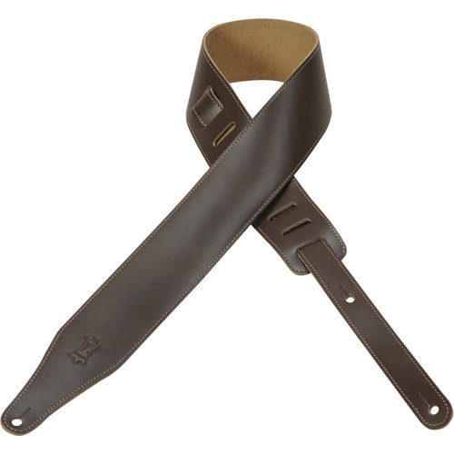 Levy's Leathers Levy's - 2 1/2″ Leather Guitar Strap - DM17-DBR Levy's Leathers Levy's - 2 1/2″ Leather Guitar Strap - DM17-DBR