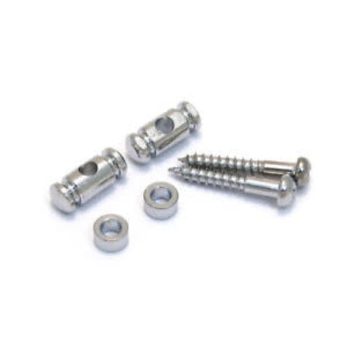 Allparts Allparts -  Barrel String Guides - Chrome (Pack of 2)