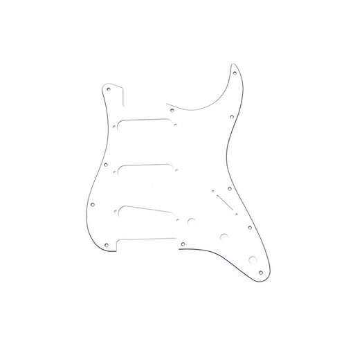 Allparts Allparts - Stratocaster Pickguard - SSS - 3-Ply - 11- Hole - White
