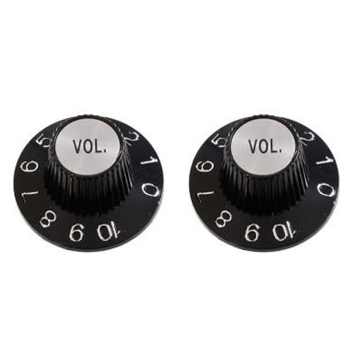 Allparts Allparts - Witch Hat Volume Knobs Black