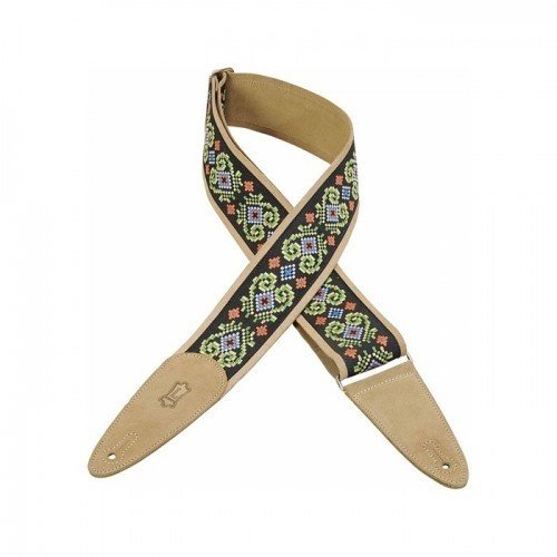 Levy's Leathers Levy's - 2 1/2" Suede and Jacquard Guitar Strap - MSJ2-008 Levy's Leathers Levy's - 2 1/2" Suede and Jacquard Guitar Strap - MSJ2-008
