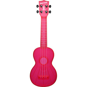 Kala Music Makala - Waterman - Soprano Acoustic Ukulele -  Fluorescent - Watermelon Pink