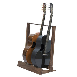 String Swing String swing - Guitar Rack - Wood Base - Black Walnut (6 Electric Guitars)