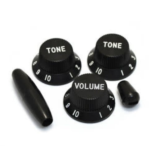 Allparts Allparts - Knob Set for Stratocaster - Black