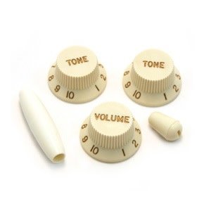 Allparts Allparts - Knob Set for Stratocaster - Parchment