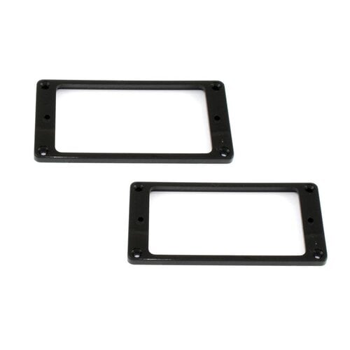 Allparts Allparts - Humbucking Pickup Rings - METAL SHORT Set - Flat - Non-slanted - Black (Set of 2) Allparts Allparts - Humbucking Pickup Rings - METAL SHORT Set - Flat - Non-slanted - Black (Set of 2)