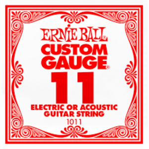 Ernie Ball Ernie Ball -  Plain Steel - Acoustic or Electric Guitars Single String - .11