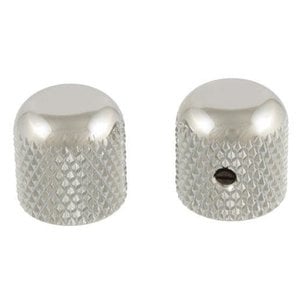 Allparts Allparts - Metal Dome Knobs - Set of 2 - Nickel