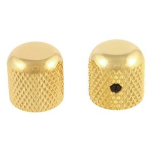Allparts Allparts - Dome Knobs Metal - Set of 2 - Gold