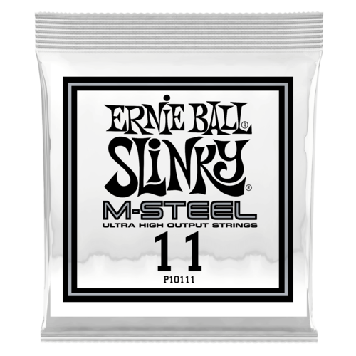 Ernie Ball Ernie Ball - M- Steel Plain Electric Guitars - Single String - .11 Ernie Ball Ernie Ball - M- Steel Plain Electric Guitars - Single String - .11