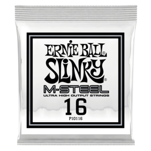 Ernie Ball Ernie Ball - M-Steel Plain Electric Guitars - Single String - .16