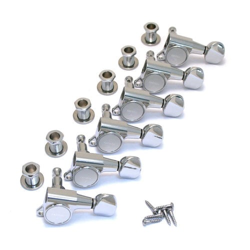 Allparts Allparts - Tuning Keys - Gotoh Mini 6-in-line - Nickel