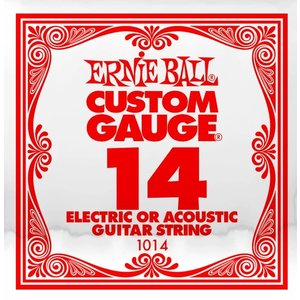 Ernie Ball Ernie Ball -  Plain Steel - Acoustic or Electric Guitars Single String - .14