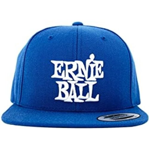 Ernie Ball Ernie Ball - Stacked Logo Hat - Blue with White Ernie Ball Ernie Ball - Stacked Logo Hat - Blue with White
