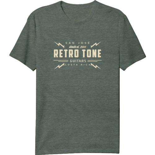 Retro Tone Guitars - T-Shirt - Green Marbled