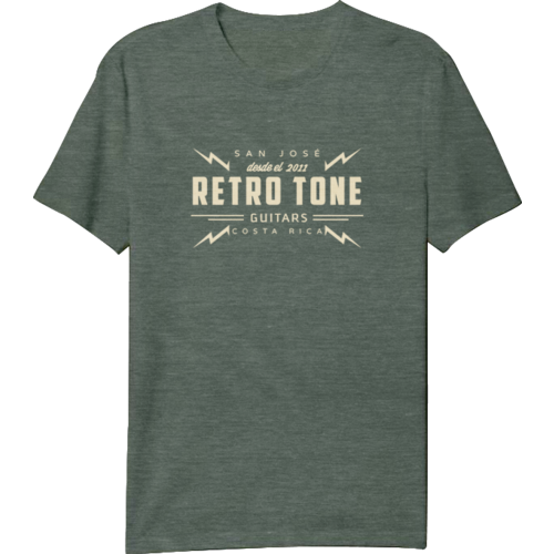 Retro Tone Guitars - T-Shirt - Green Marbled