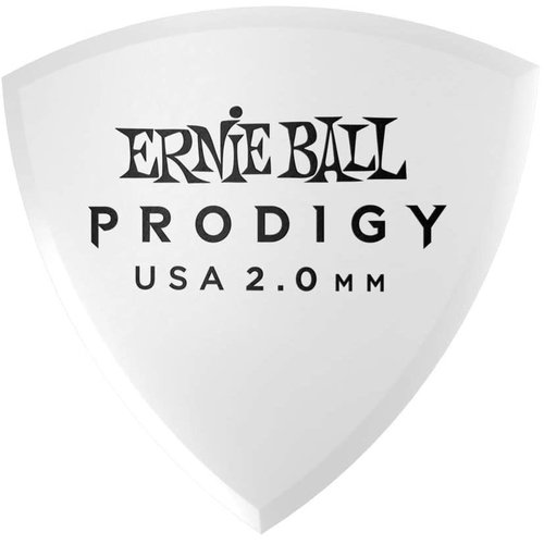 Ernie Ball Ernie Ball - 6 Pack Prodigy Picks - White Large Shield - 2mm Ernie Ball Ernie Ball - 6 Pack Prodigy Picks - White Large Shield - 2mm
