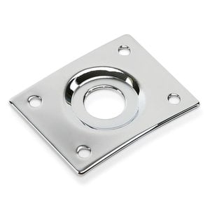 Allparts Allparts - Jackplate - Rectangular - Chrome Plated Allparts Allparts - Jackplate - Rectangular - Chrome Plated