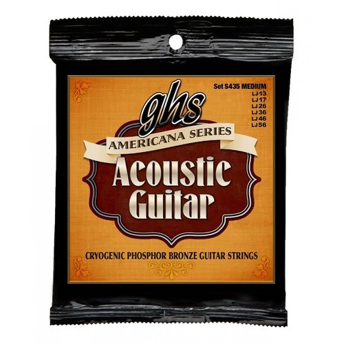 GHS GHS - S435 Americana Series - Bronze Medium - Acoustic Guitar Strings - 13 - 56 GHS GHS - S435 Americana Series - Bronze Medium - Acoustic Guitar Strings - 13 - 56