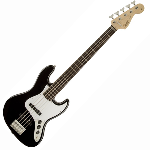 Fender USED - Fender Squier - Jazz Bass - 5 strings - Black - CONSIGNMENT Fender USED - Fender Squier - Jazz Bass - 5 strings - Black - CONSIGNMENT