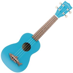 Kala Makala - Shark - Soprano Acoustic Ukulele - Mako Blue