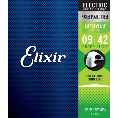 Elixir Elixir - Optiweb Coated - Super Light - Electric Guitar Strings - 9-42